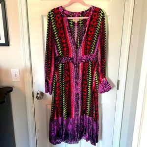 Temperley London 100% Viscose Long Dress, US Size 6, BRAND NEW